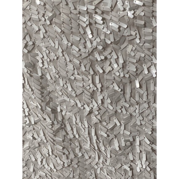 Twiggy London Tank Top Large White Sequins Front  HSN Classic Silhouette - Picture 2 of 11